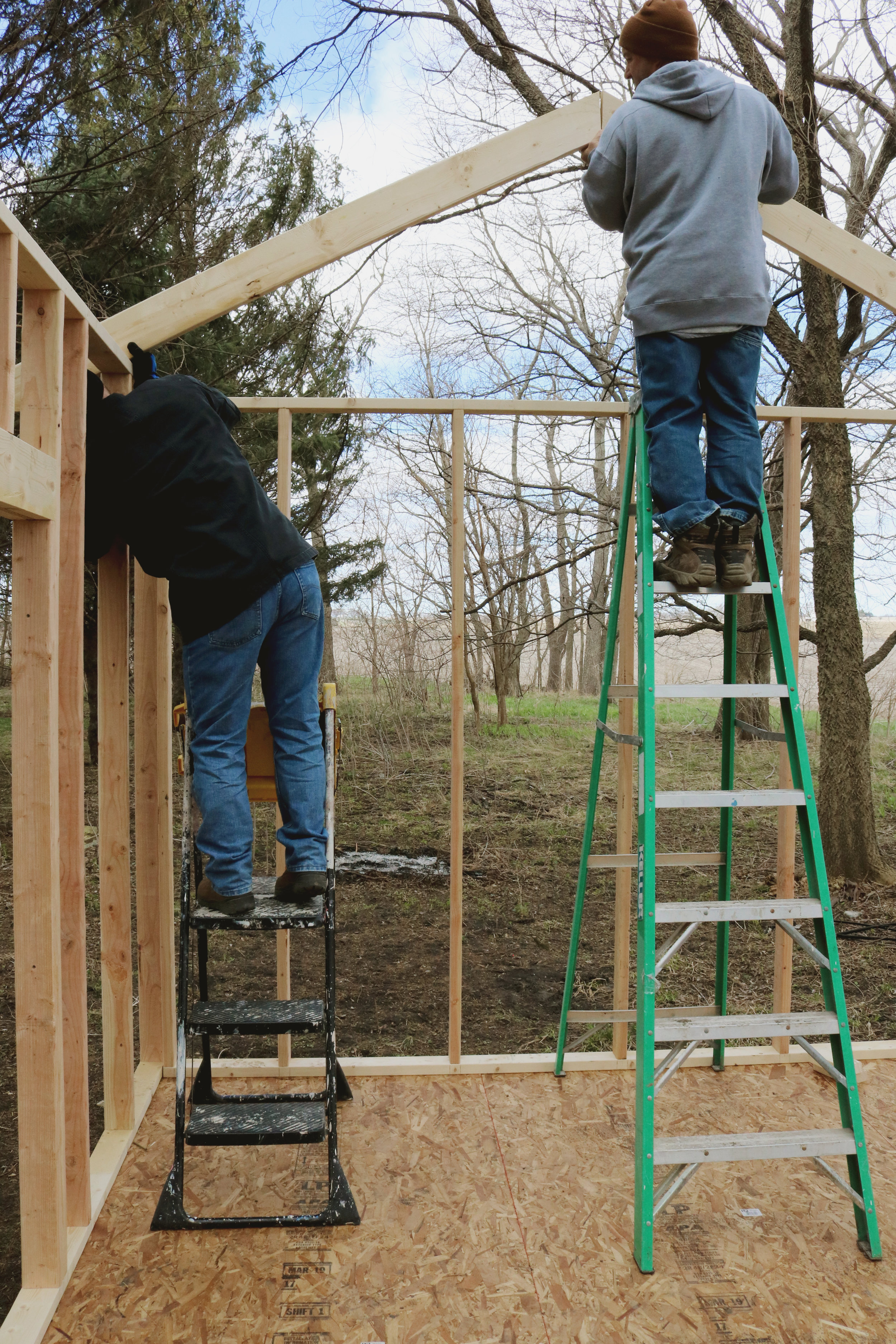 How We Built Our Chicken Coop Under A Tin Roof