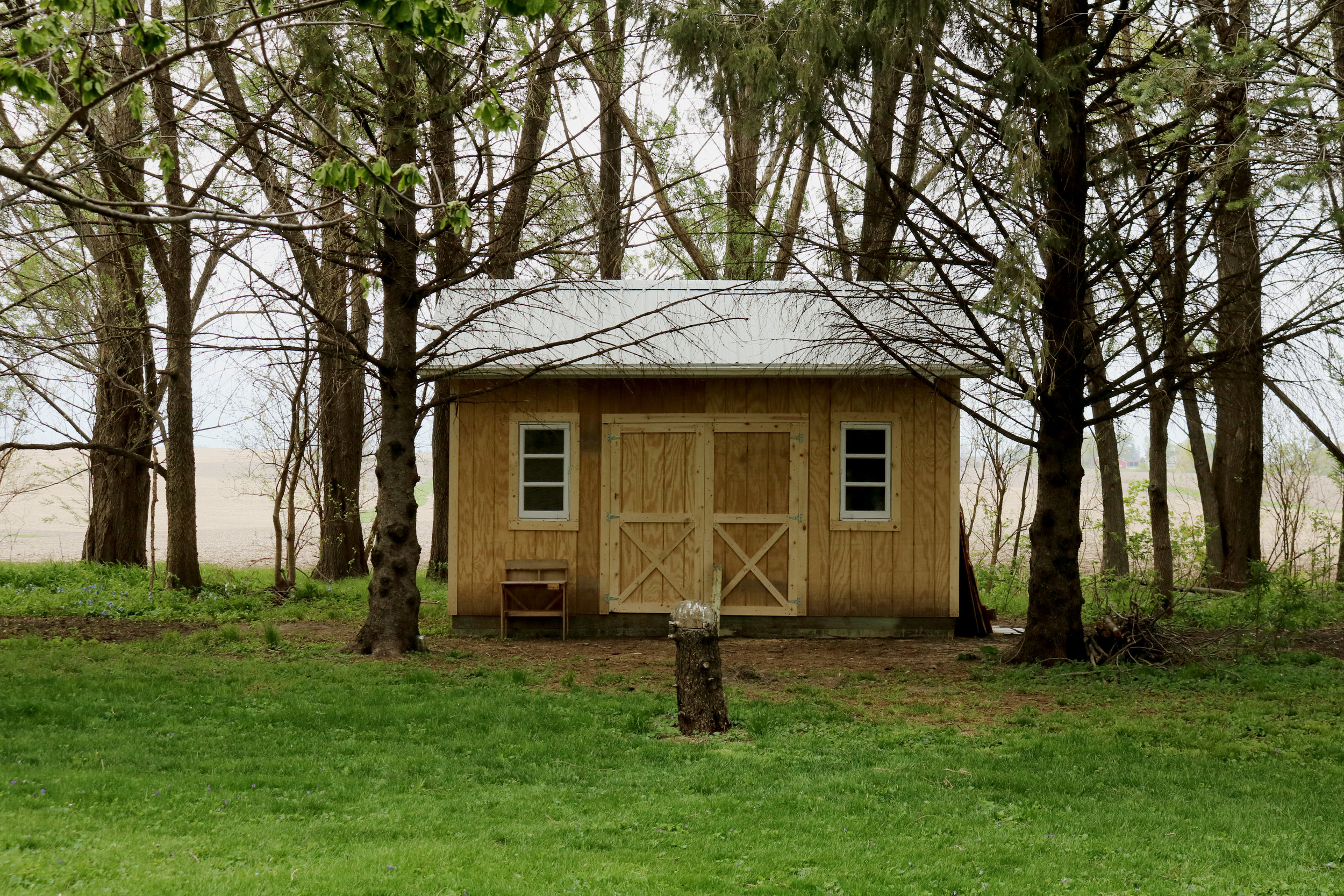 How We Built Our Chicken Coop Under A Tin Roof