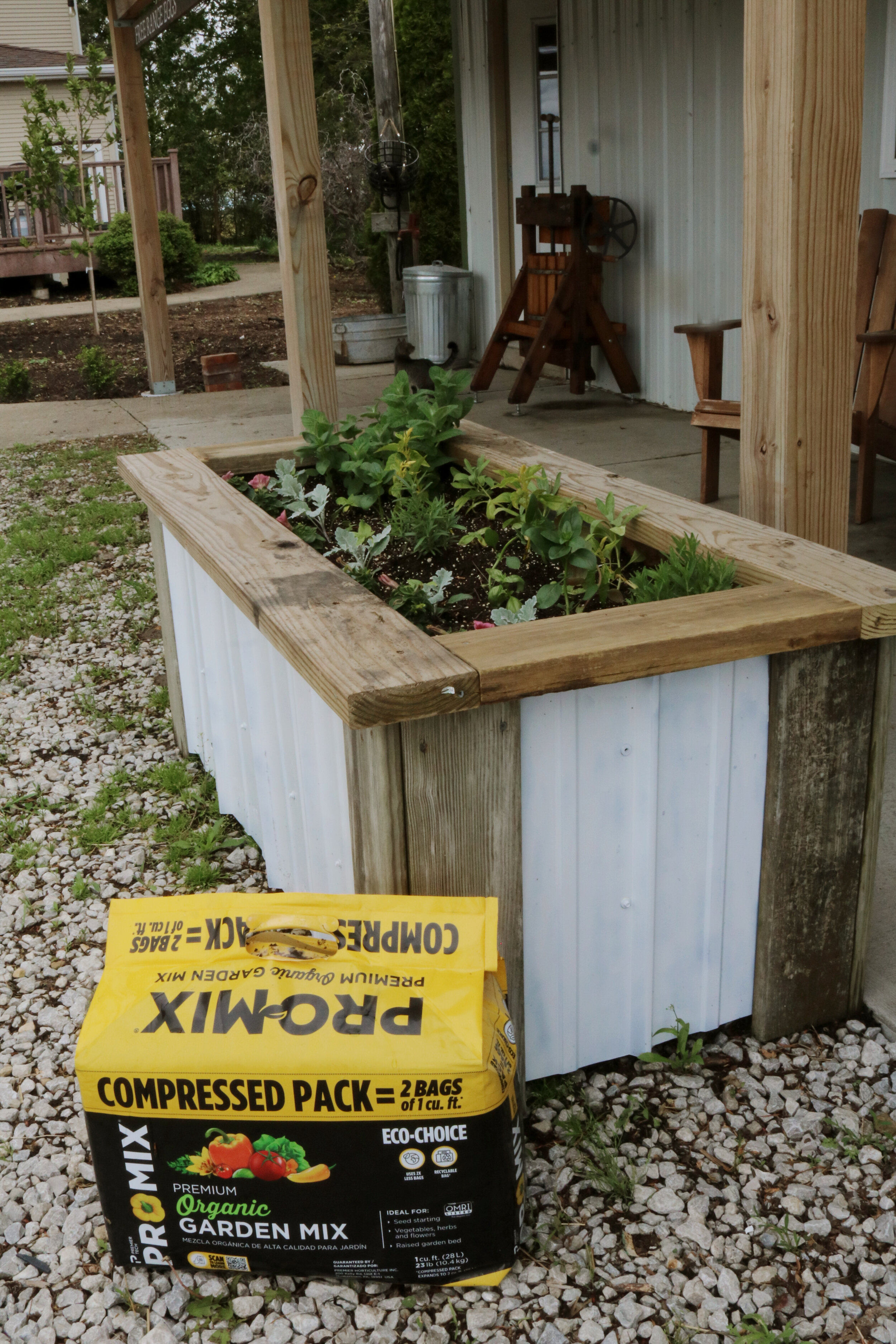 DIY Herb & Cut Flower Container Garden with Pro-Mix — Under A Tin Roof™