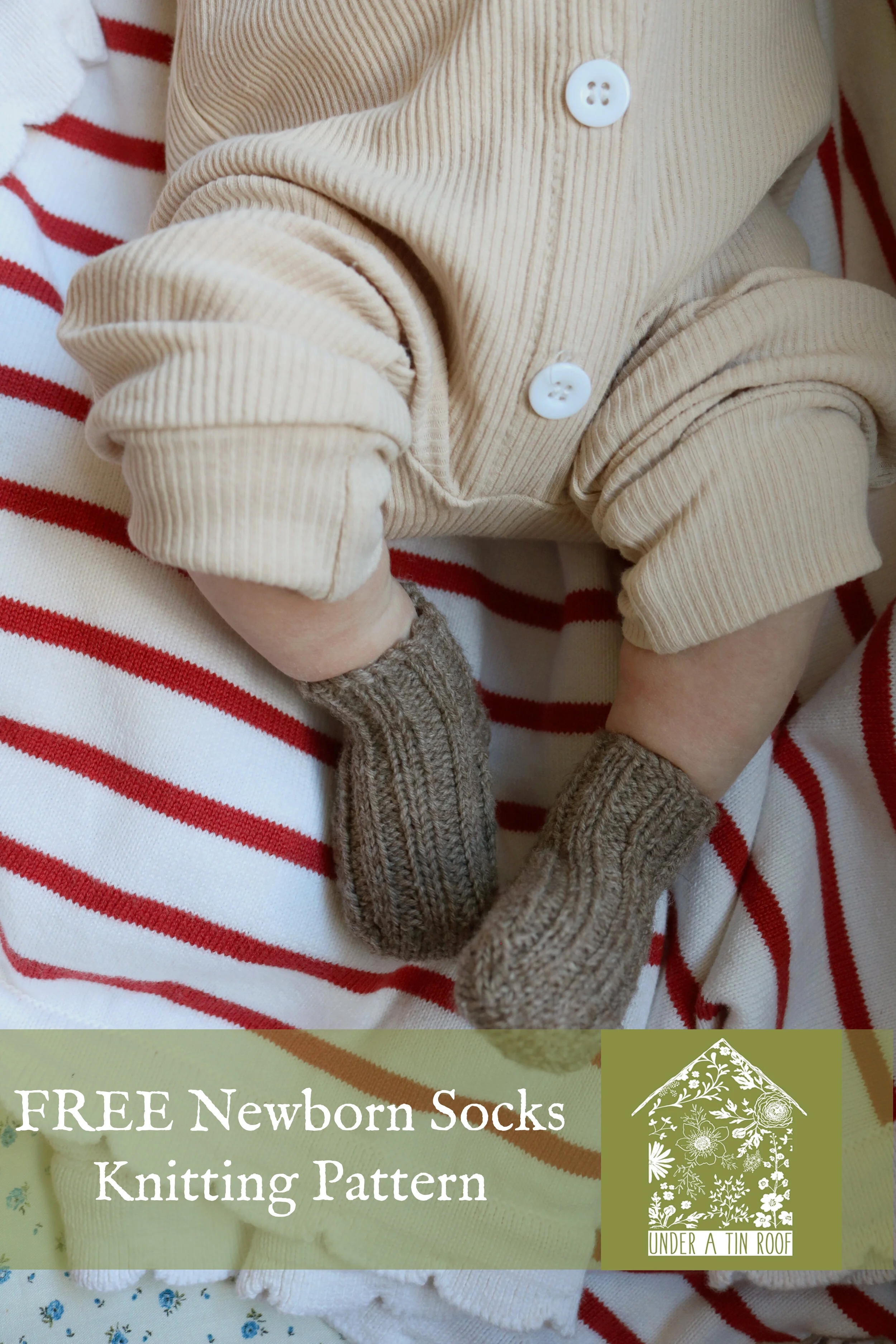Bitty Cozy Newborn Socks Knitting Pattern Free Under A Tin Roof