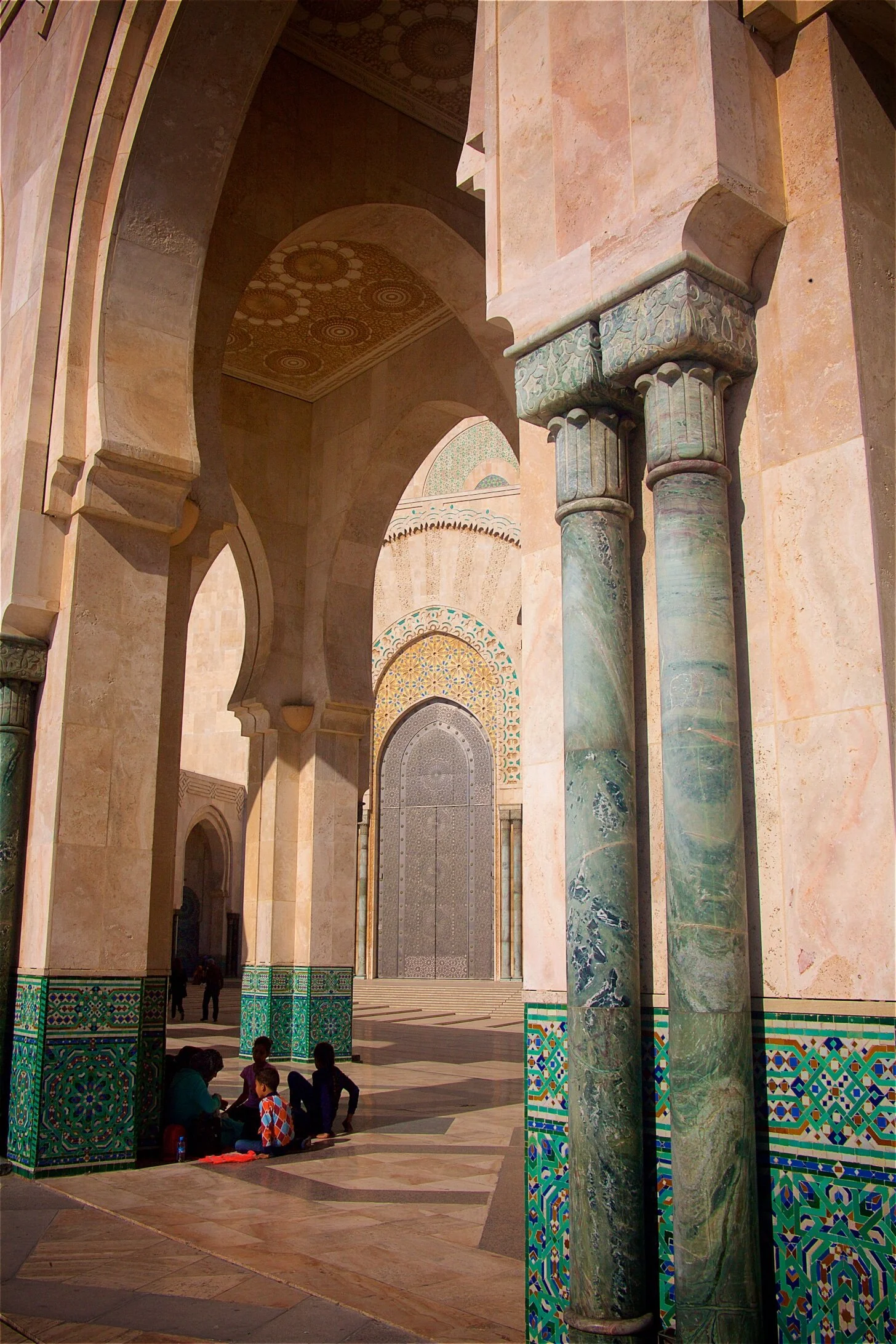 The Galleries of the Hassan II Mosque in Casablanca, Morocco