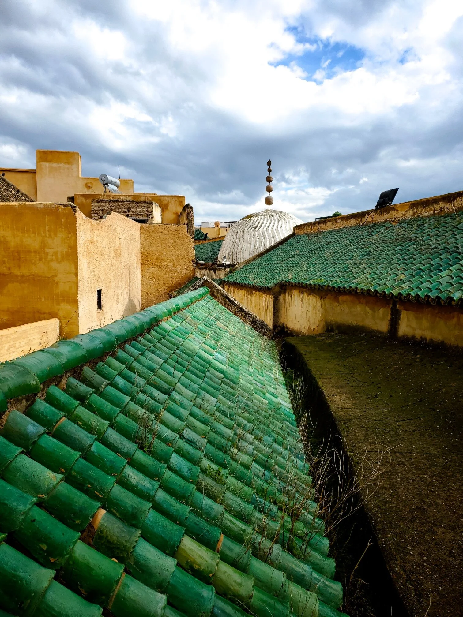 Over the rooftops of the Fez medina.
