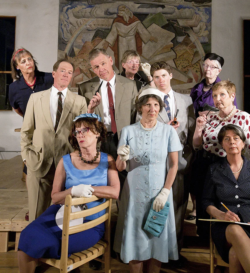 12 Angry Jurors Cast in the Mural Room