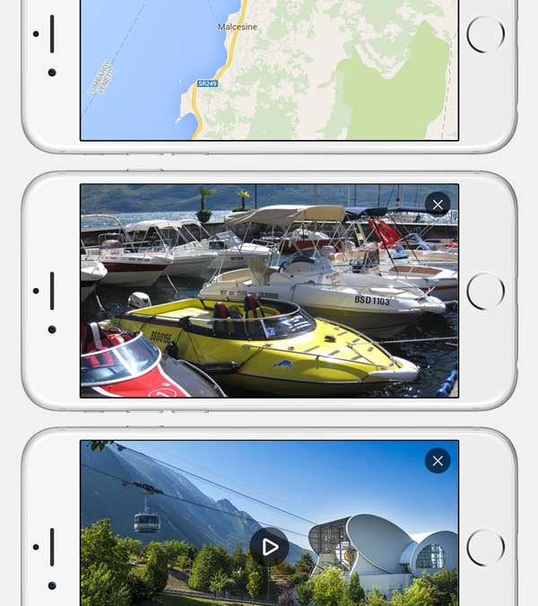 All maps, images and video are viewed in landscape orientation.