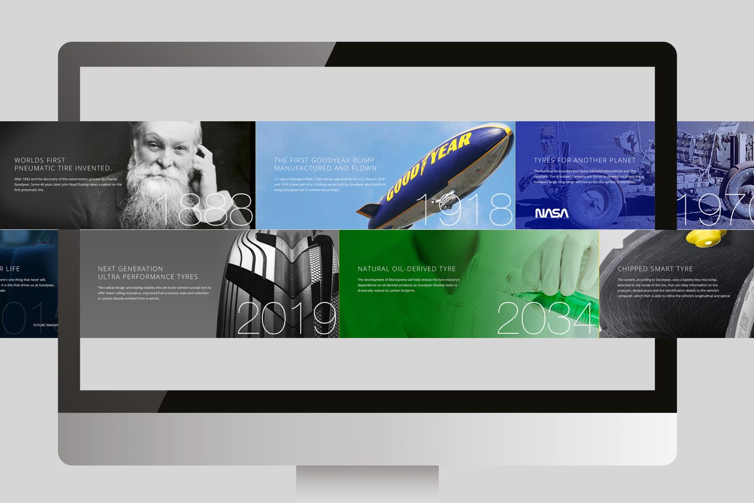 A timeline that not only looked back at amazing achievements but forward to innovative ambitions
