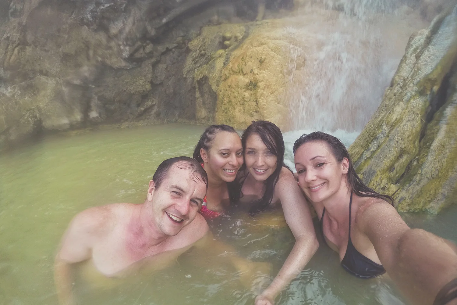 Adam, Maz, Charlie & me.