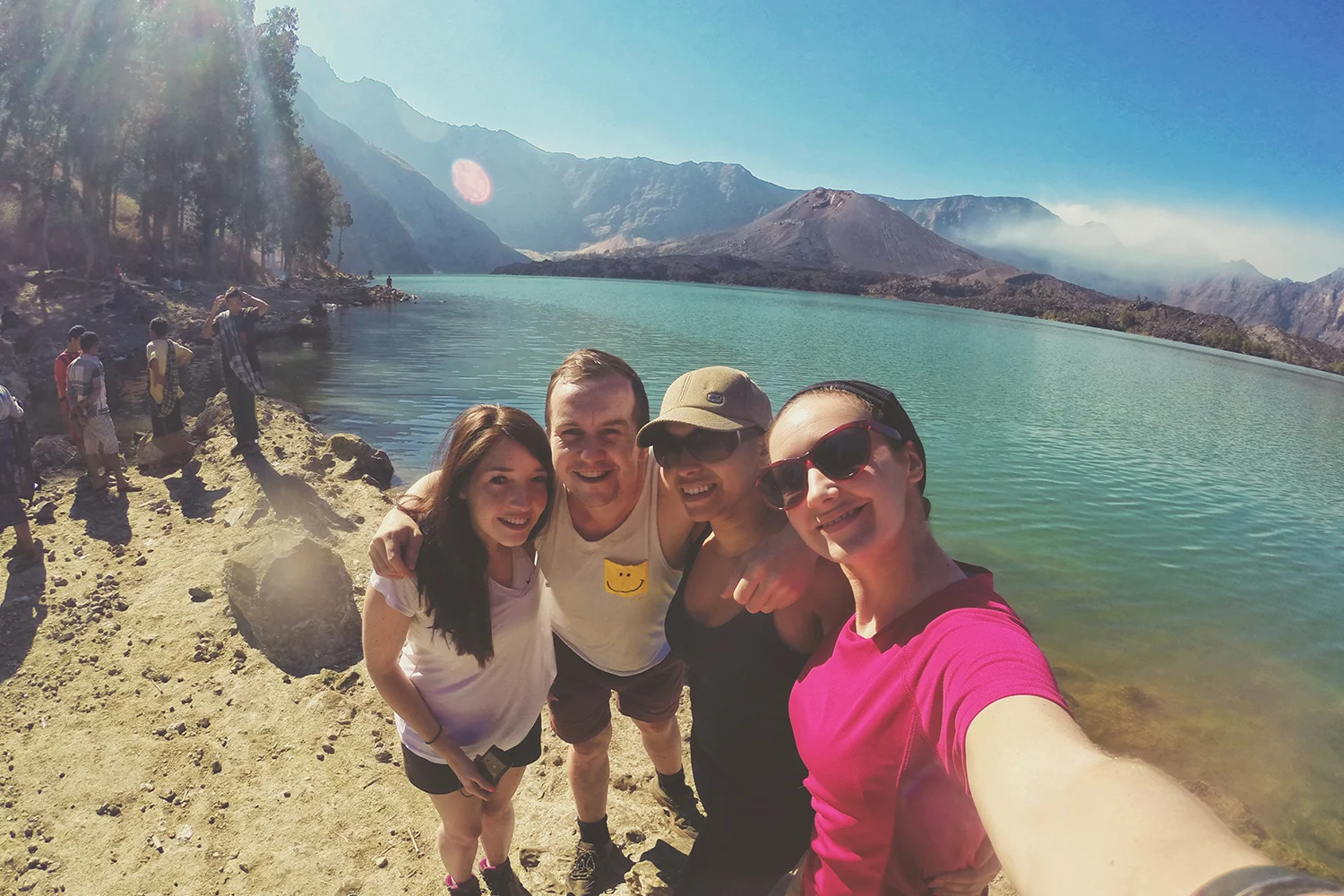 Charlie, Adam, Maz & me.