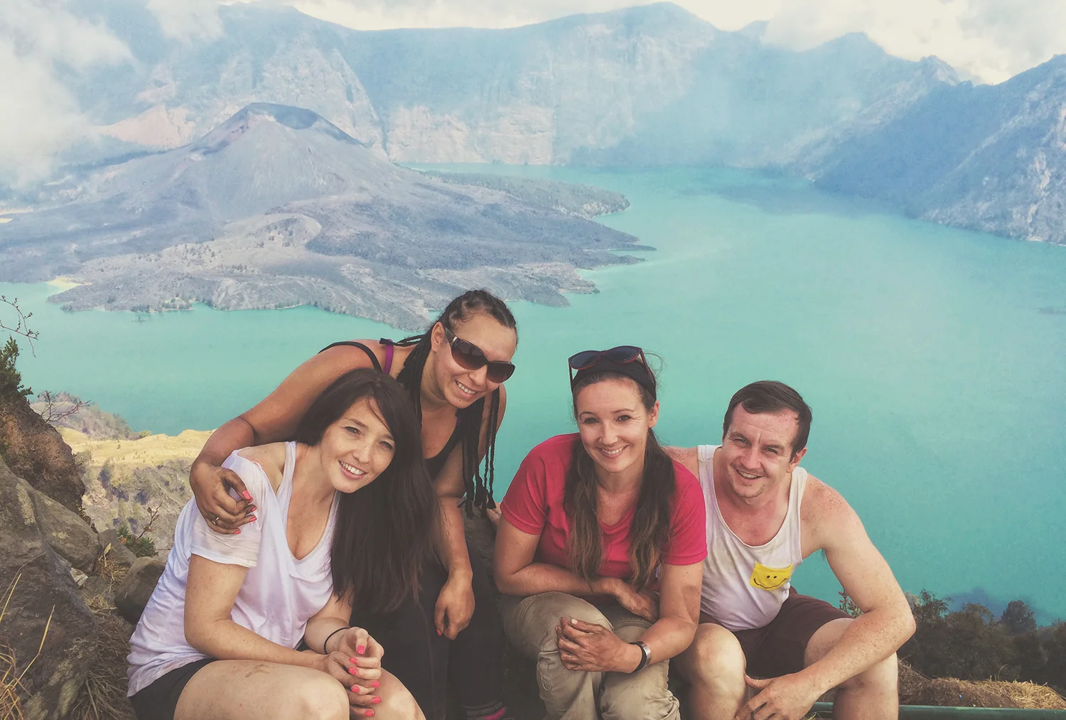 Charlie, Maz, me & Adam.