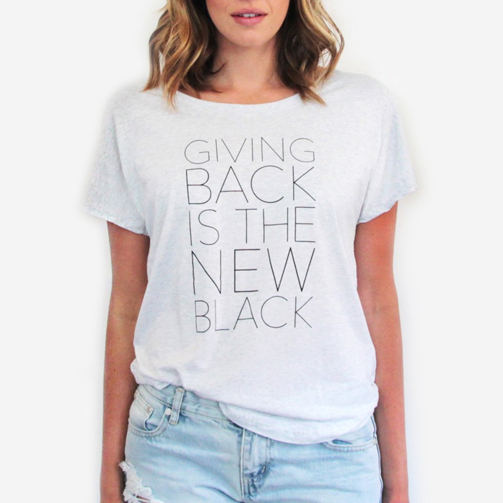 giving back tee