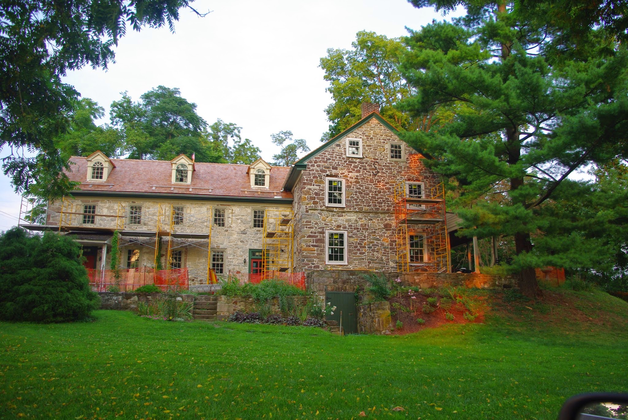 Historic Pool Forge During Exterior Renovation