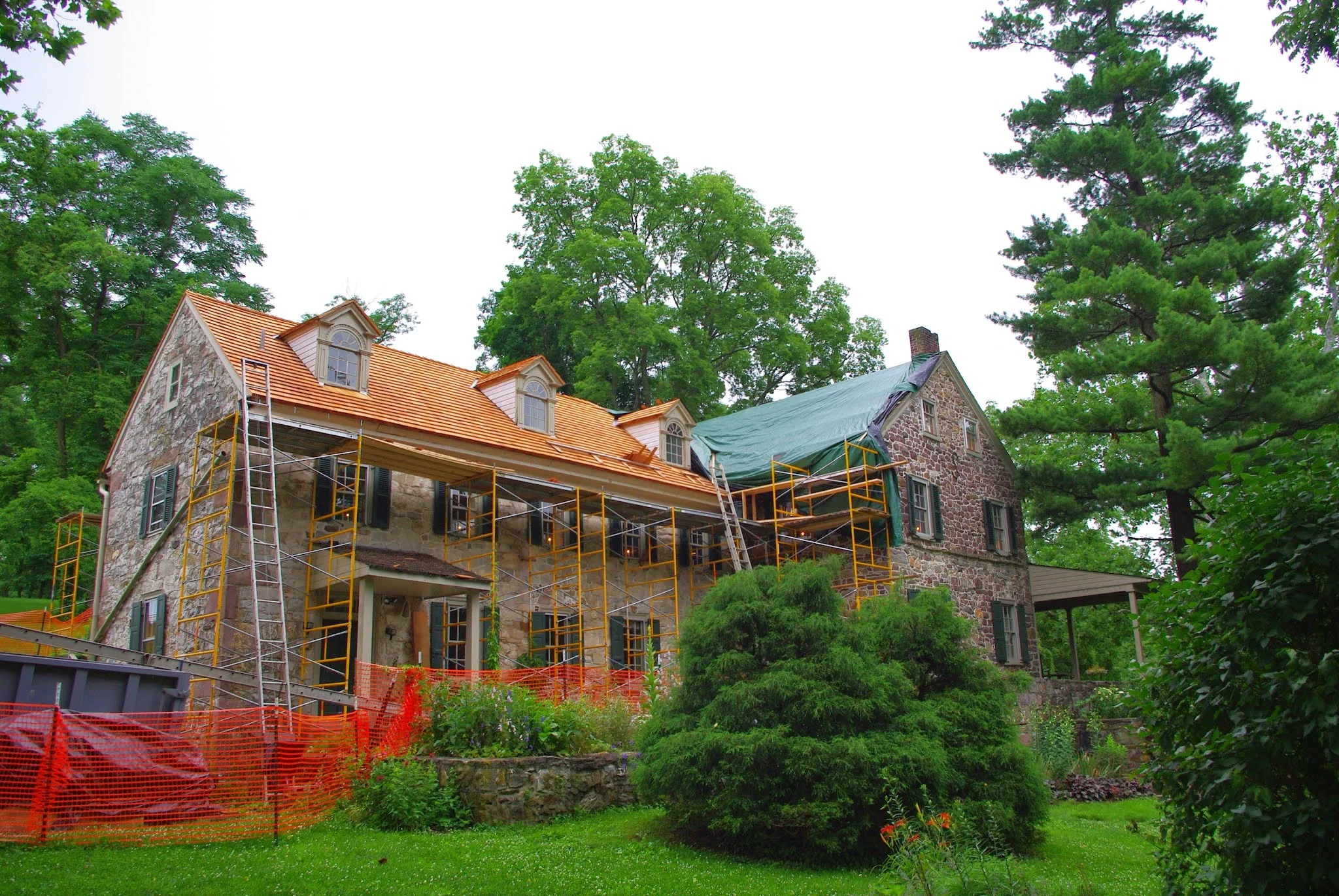 Historic Pool Forge During Exterior Renovation