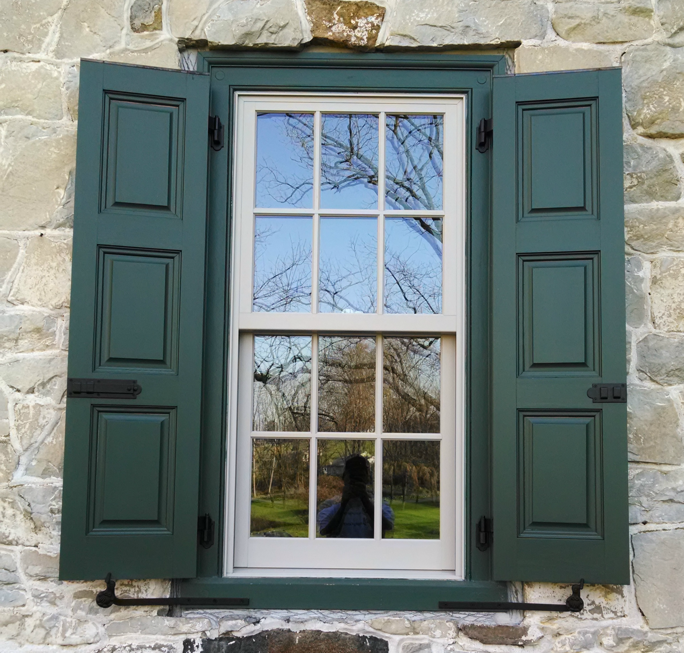 Historic Pool Forge Windows and Shutters After Renovation