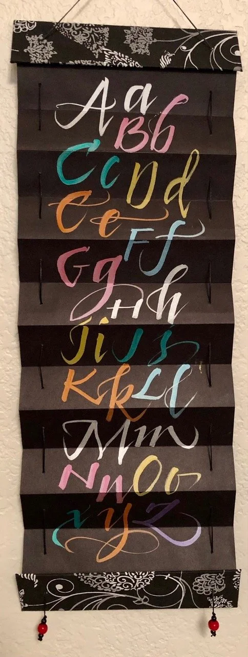 The Pleated Scroll - with Sally Penley on Zoom (class will be recorded)