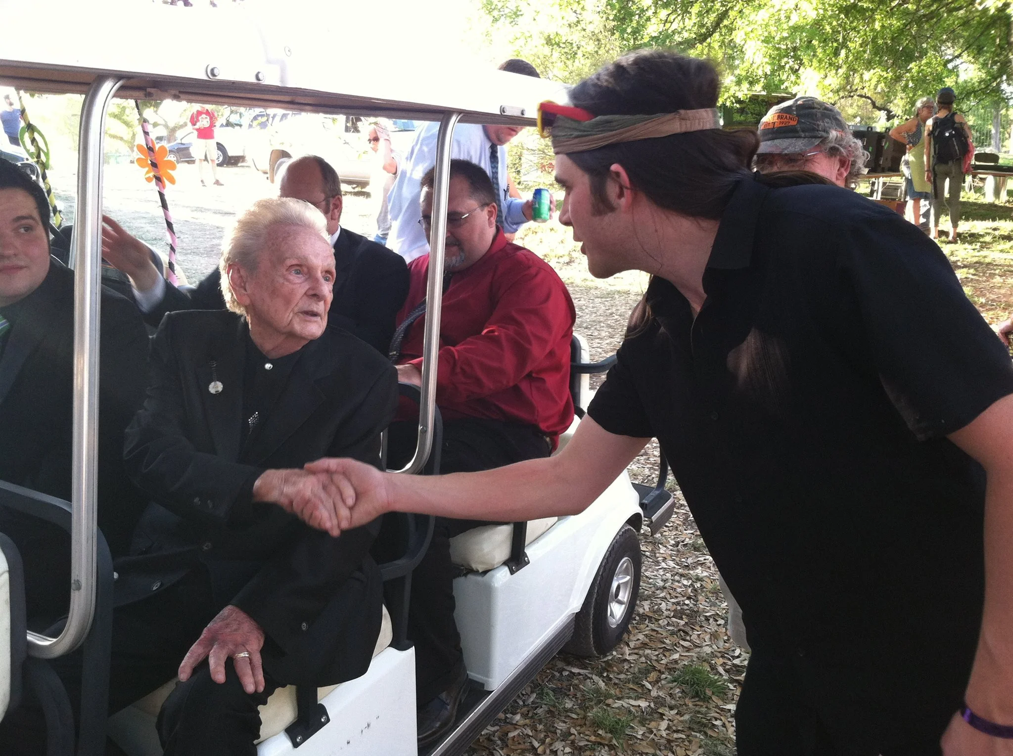 Stash meeting one of his idols, the great Ralph Stanley
