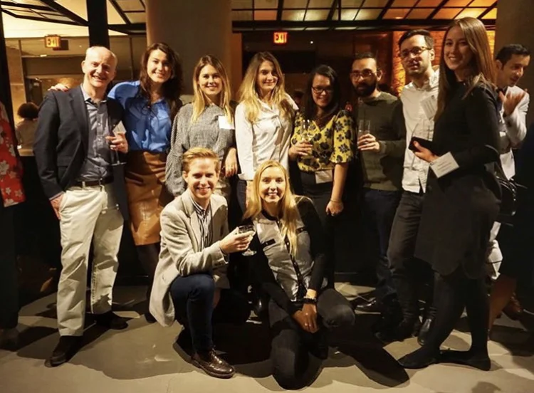 Global Marketing Exchange Founder and CMO Tim Mickelborough (left) and GME trainees at the International Advertising Association (IAA) #BrillAAnce2018 Awards.