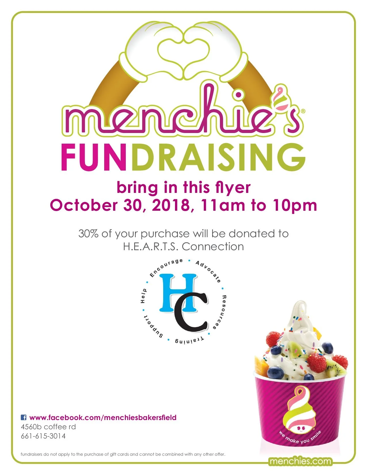 Menchie's (Frozen Yogurt) FUNdraiser