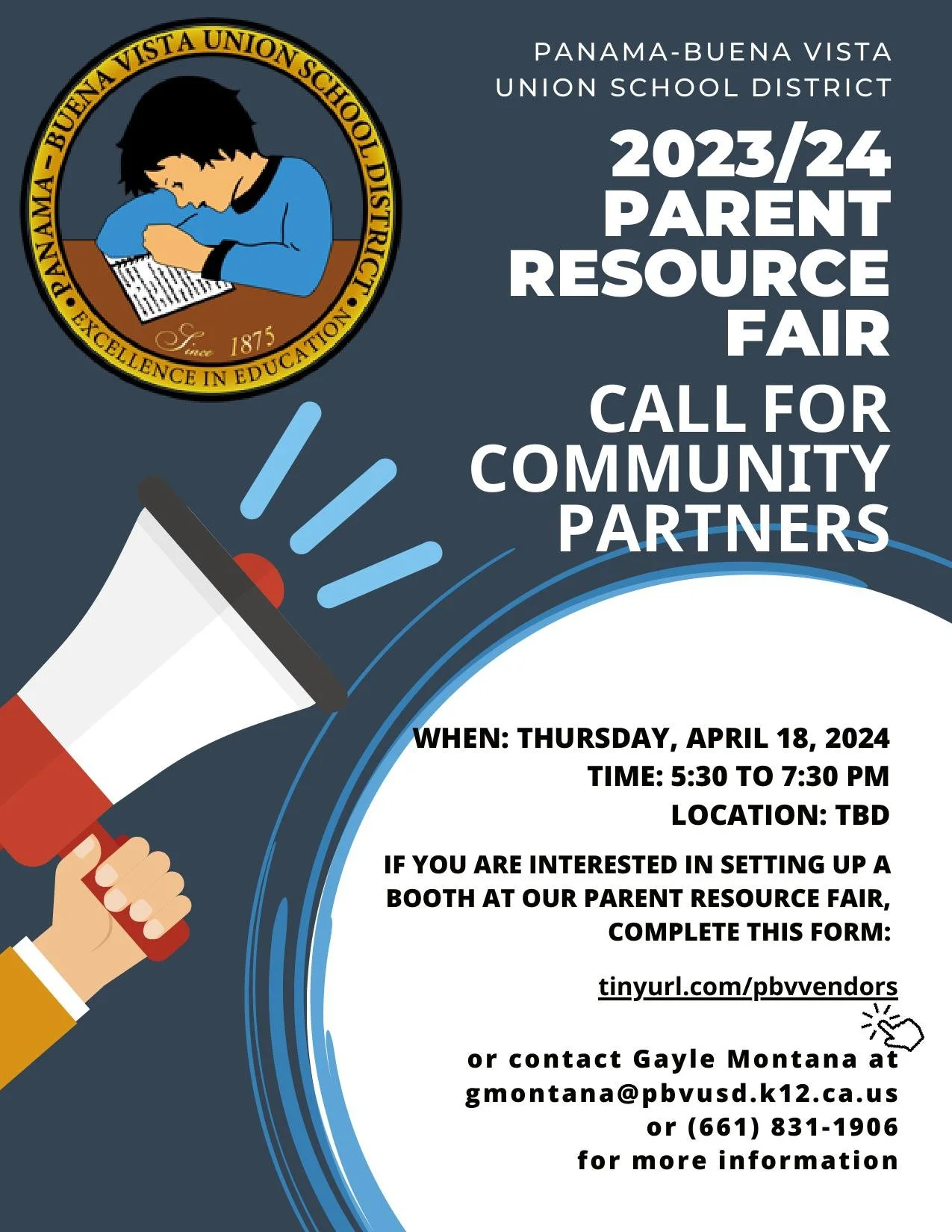 *PBVUSD Parent Resource Fair