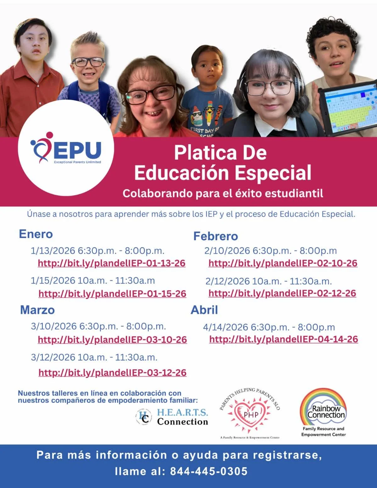 Platica De Educación Especial - Colaborando para el éxito estudiantil 
