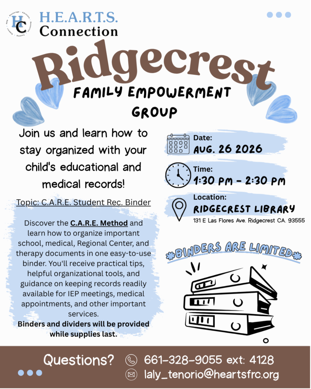 Ridgecrest Family Empowerment Group ﻿(English &amp; Spanish)