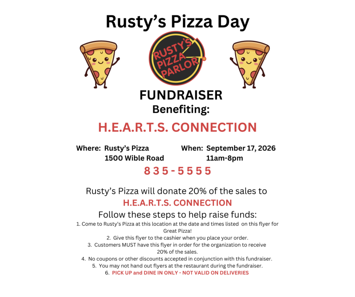 Rusty’s Pizza Day