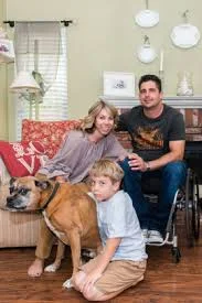Anthony Orefice with his family