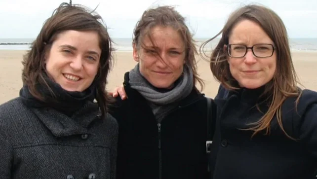 Tine Nys (in the centre) with her sisters.