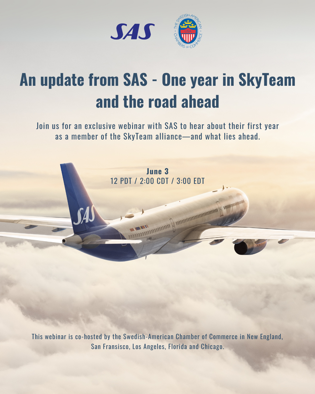 SAS Webinar: An update from SAS - One year in SkyTeam and the road ahead