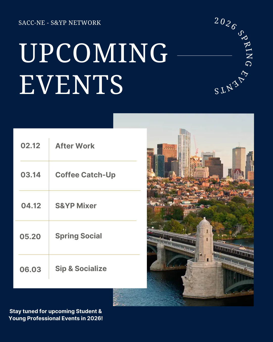 Upcoming Events with S&amp;YP 