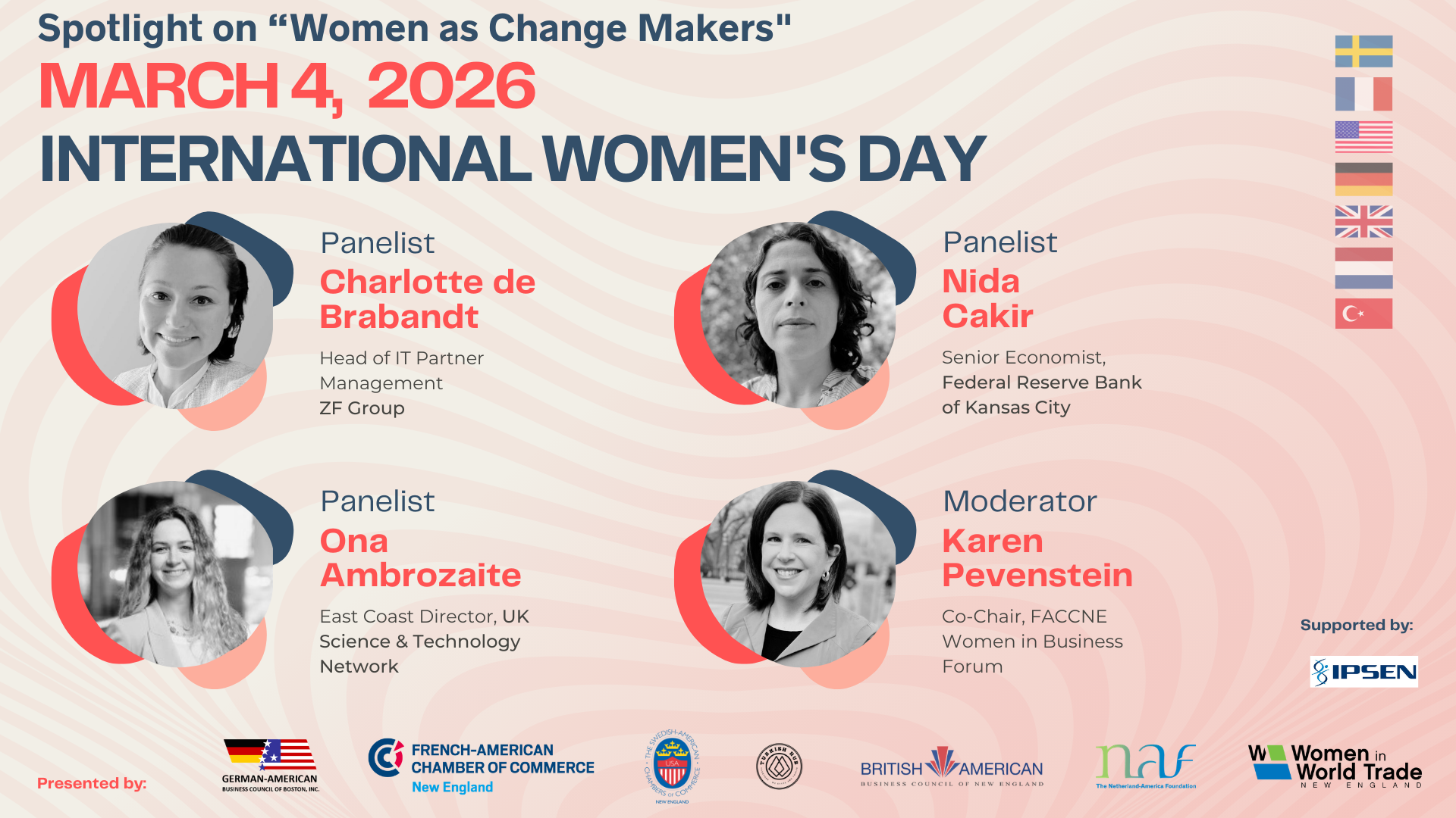 Panelist Line-up for International Women's Day 2026