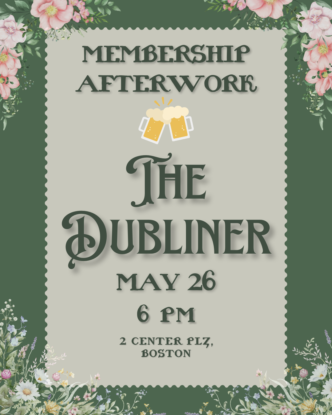Membership Afterwork at The Dubliner 