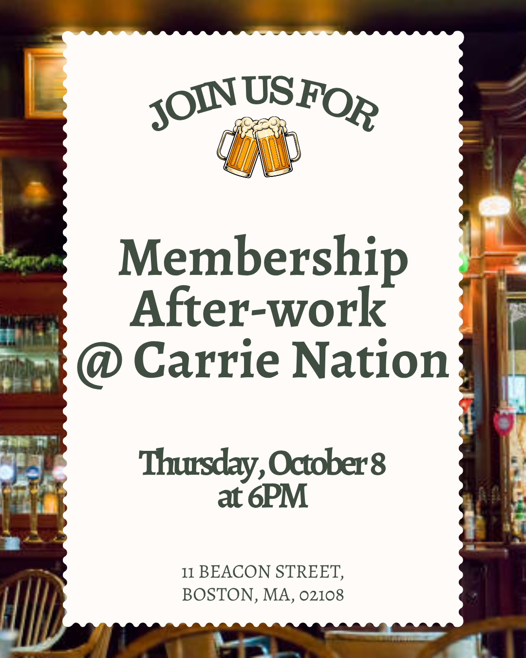 Member After-Work at Carrie Nation
