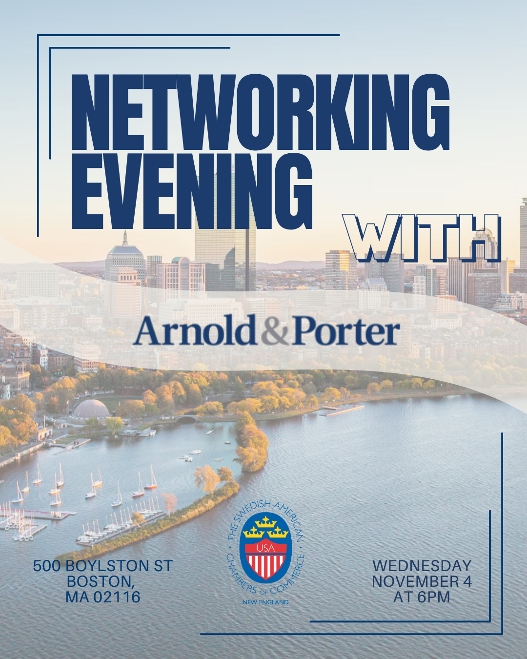 Networking Evening: SACC-NE x Arnold &amp; Porter