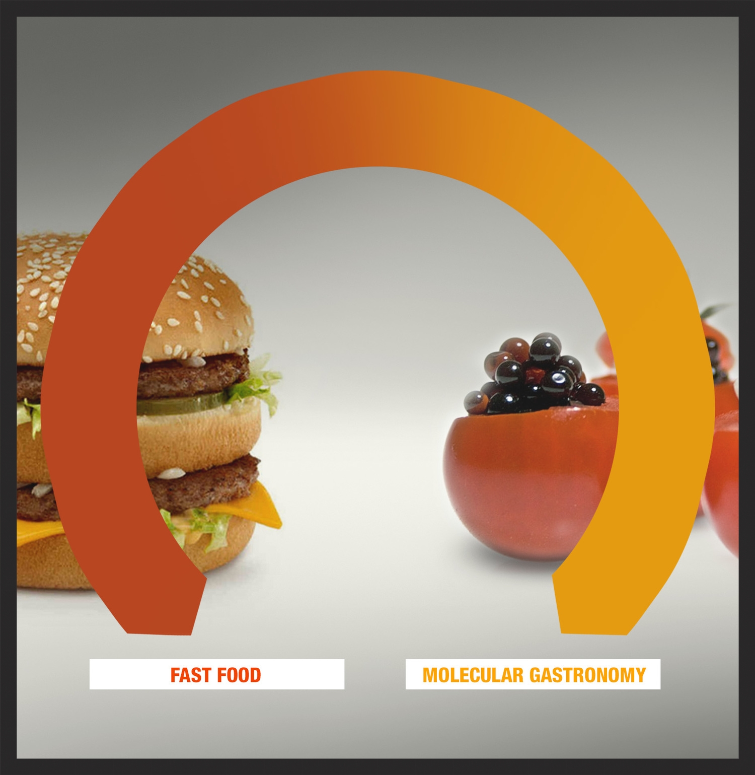 Fast food and molecular gastronomy - opposite ends of the culinary spectrum with a similarly scientific approach to delighting your taste buds.