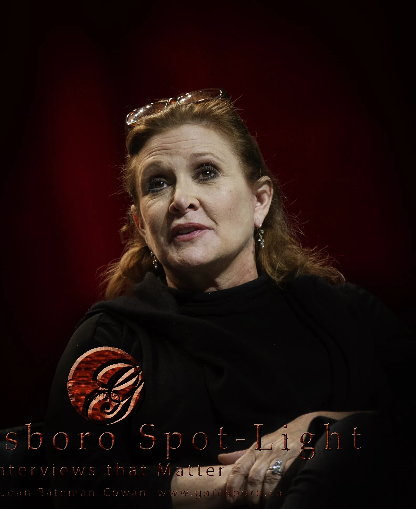 Carrie Fisher , Actress and Author,  Princess Leia Star Wars