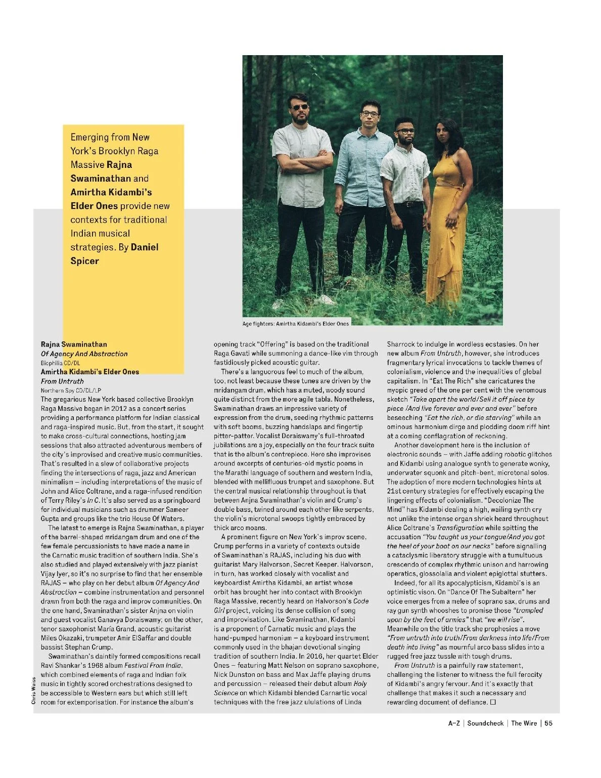 Elder Ones From Untruth Review in Wire Magazine, April 2019