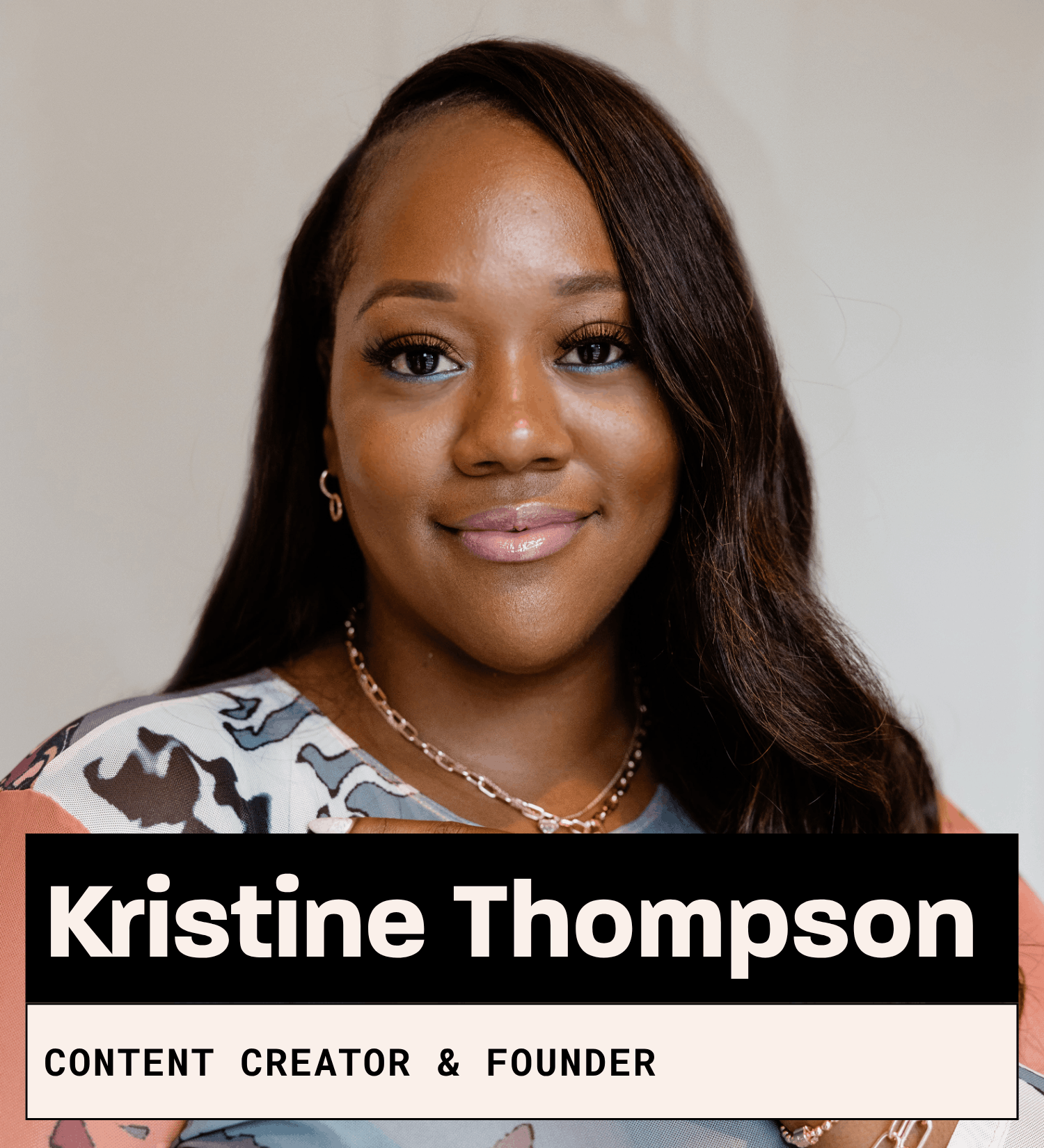 Kristine Thompson, Content Creator & Founder of Kin By Kristine