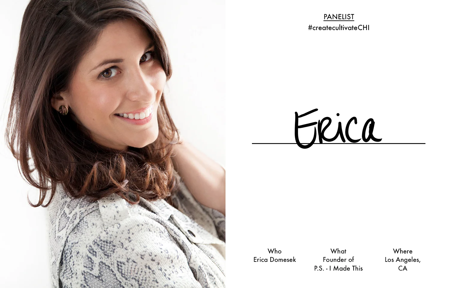 Meet the Speaker: Erica Domesek of P.S. - I Made This