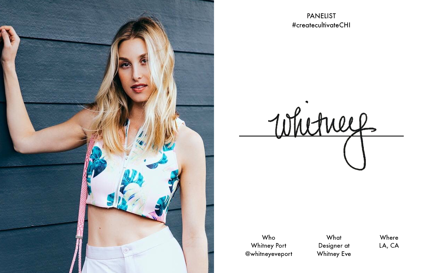Whitney wearing her Awapuhi crop top, $79 , the talk of our #createcultivateLA conference! 