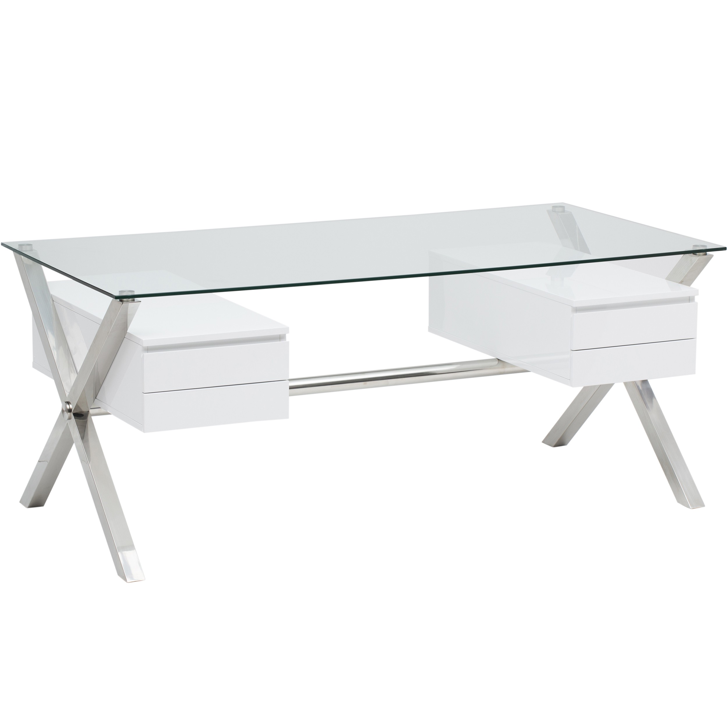 Beverly Large Desk, White, $939.