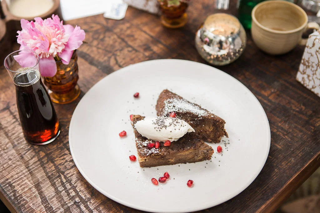 Estrella's "Bread Pudding" French Toast. 