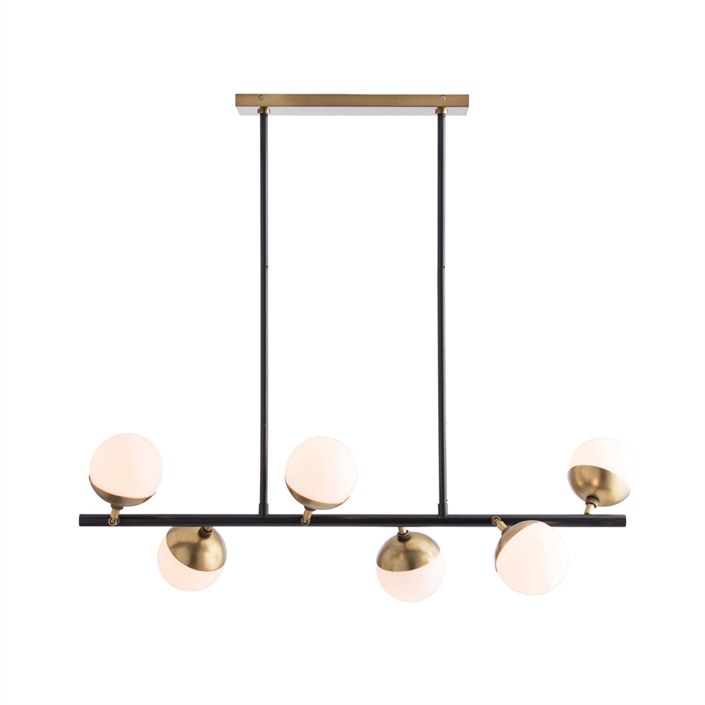 Wahlburg Six Light Linear Chandelier  