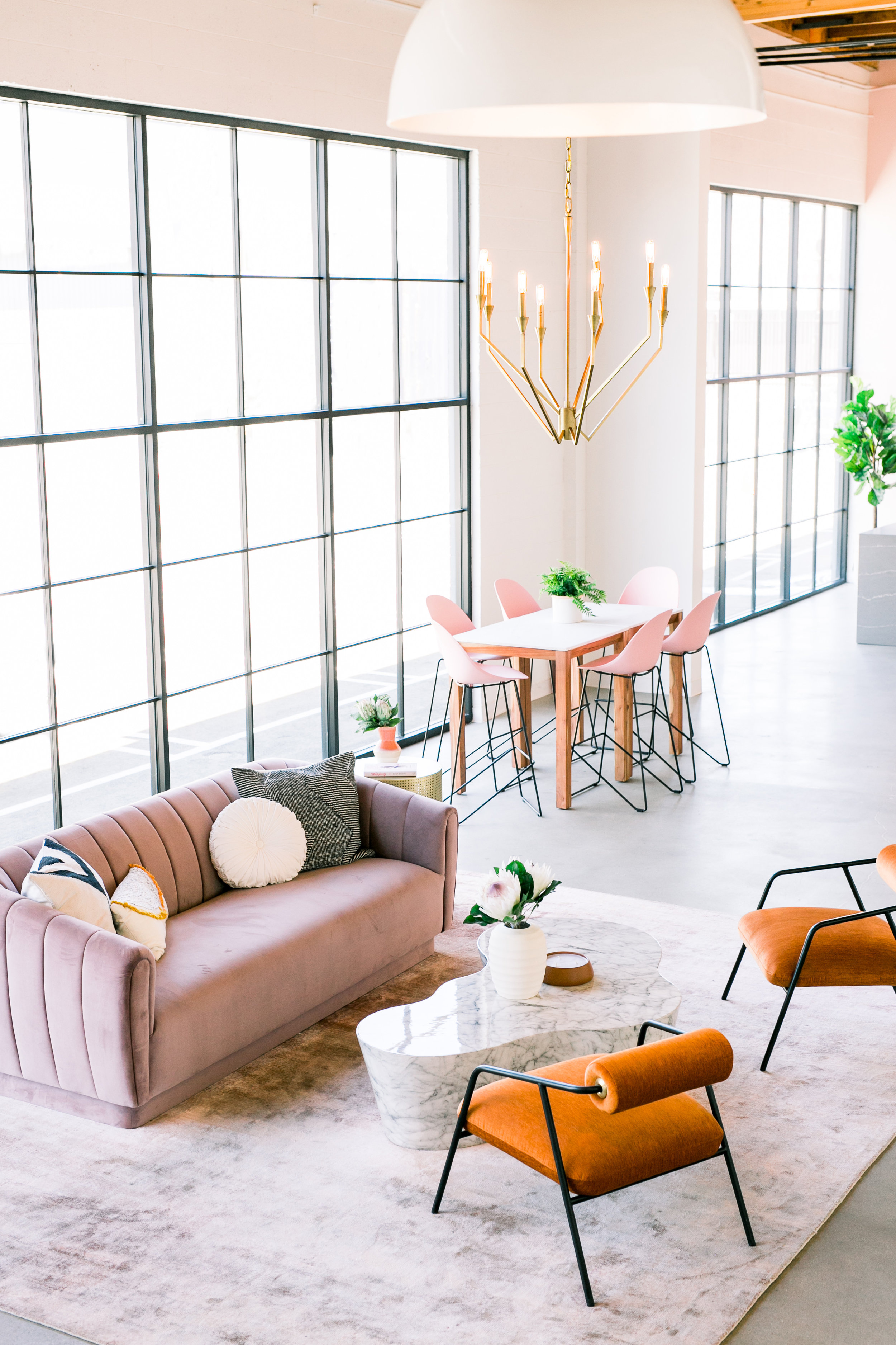 office lounge area on Inside The Create Cultivate Office Tour In Los Angeles Create Cultivate