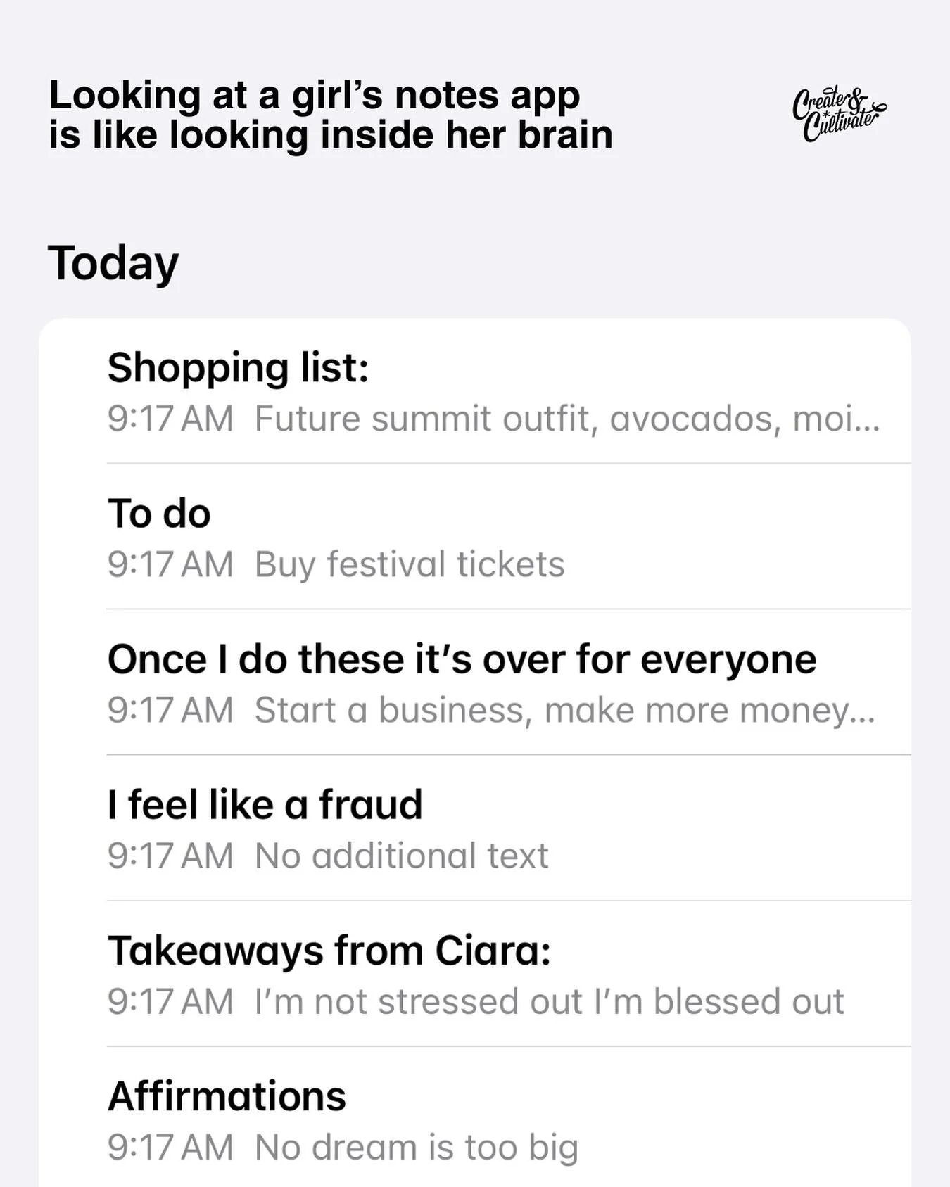 Alright, we shared first, now you tell us what&rsquo;s the funniest note you have in your notes app? 👀⁠

PS: If &lsquo;grab Festival tickets&rsquo; is floating somewhere on that list&hellip; they&rsquo;re still on sale right now. Comment &lsquo;sale