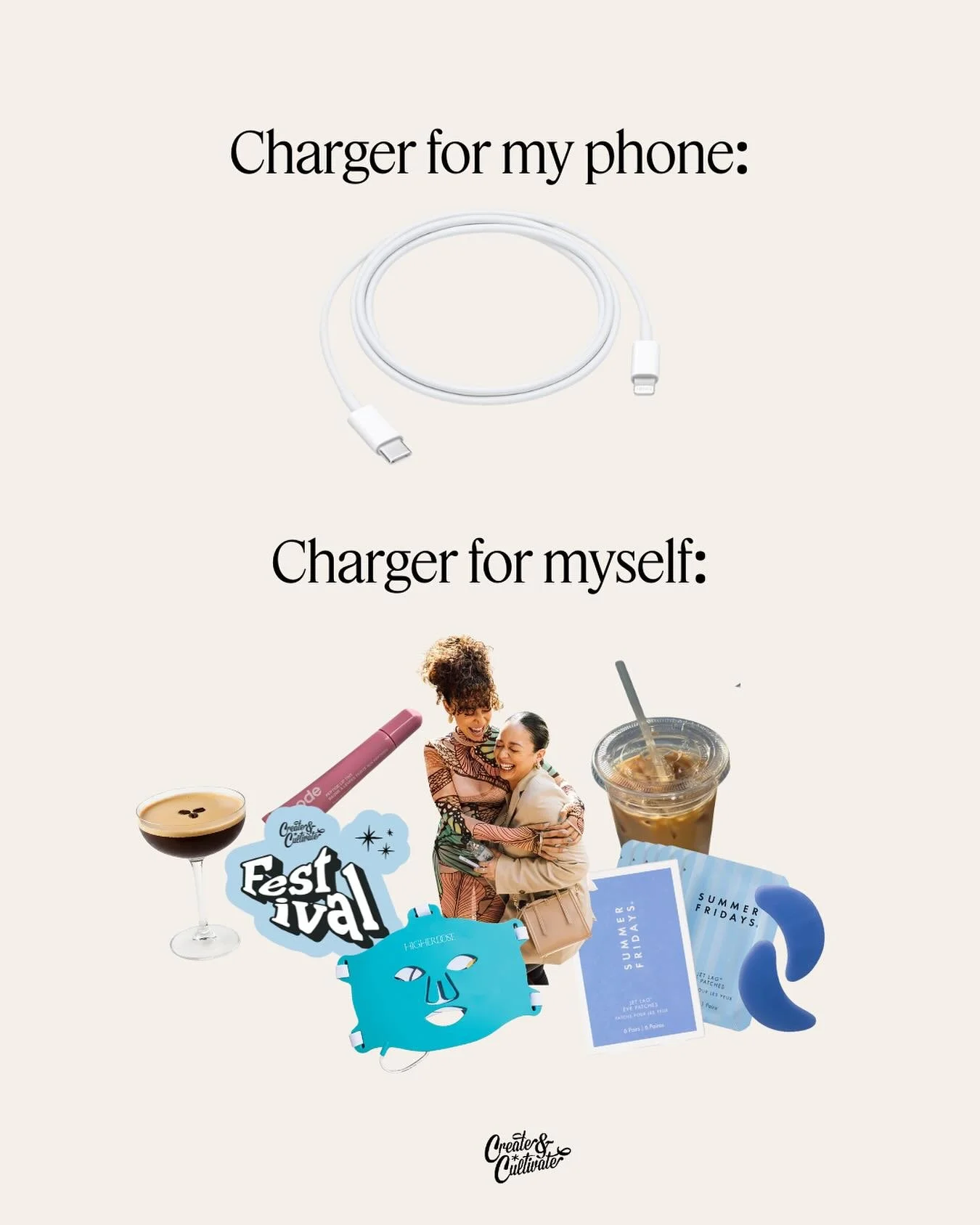 My phone needs a charger. We, however, need cold brew, good vibes, and a weekend at The Festival. ⚡️⁠
⁠
P.S. If you&rsquo;re looking to recharge too, Festival tickets are on SALE with our extended Black Friday deal. Comment &ldquo;sale&rdquo; and we&