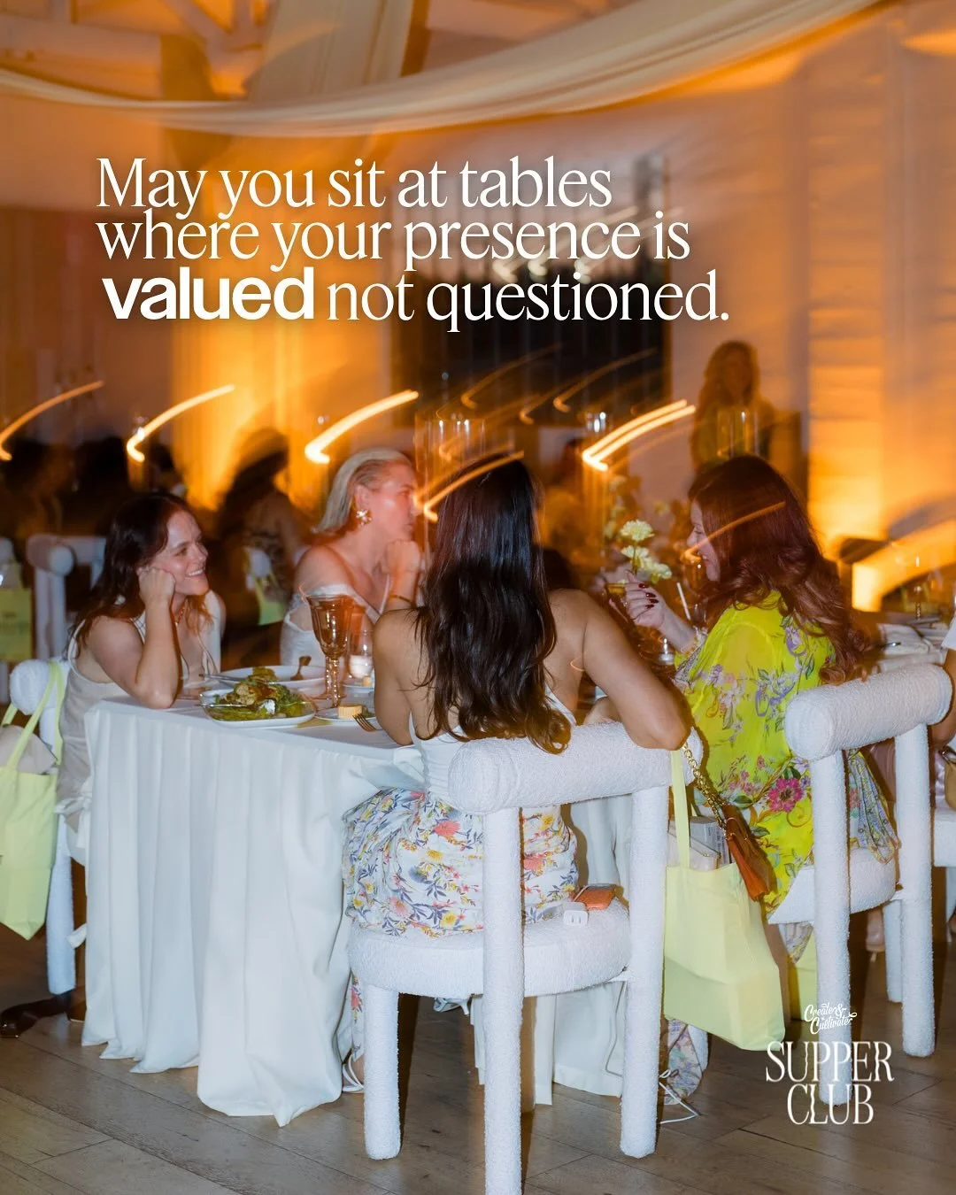 We may have just the room for you.⁠
⁠
Supper Club is for the girls who want real connection, real conversations, and a table where you&rsquo;re valued, not questioned.⁠
⁠
Next stop Austin on March 13, then we&rsquo;re bringing it to three more cities