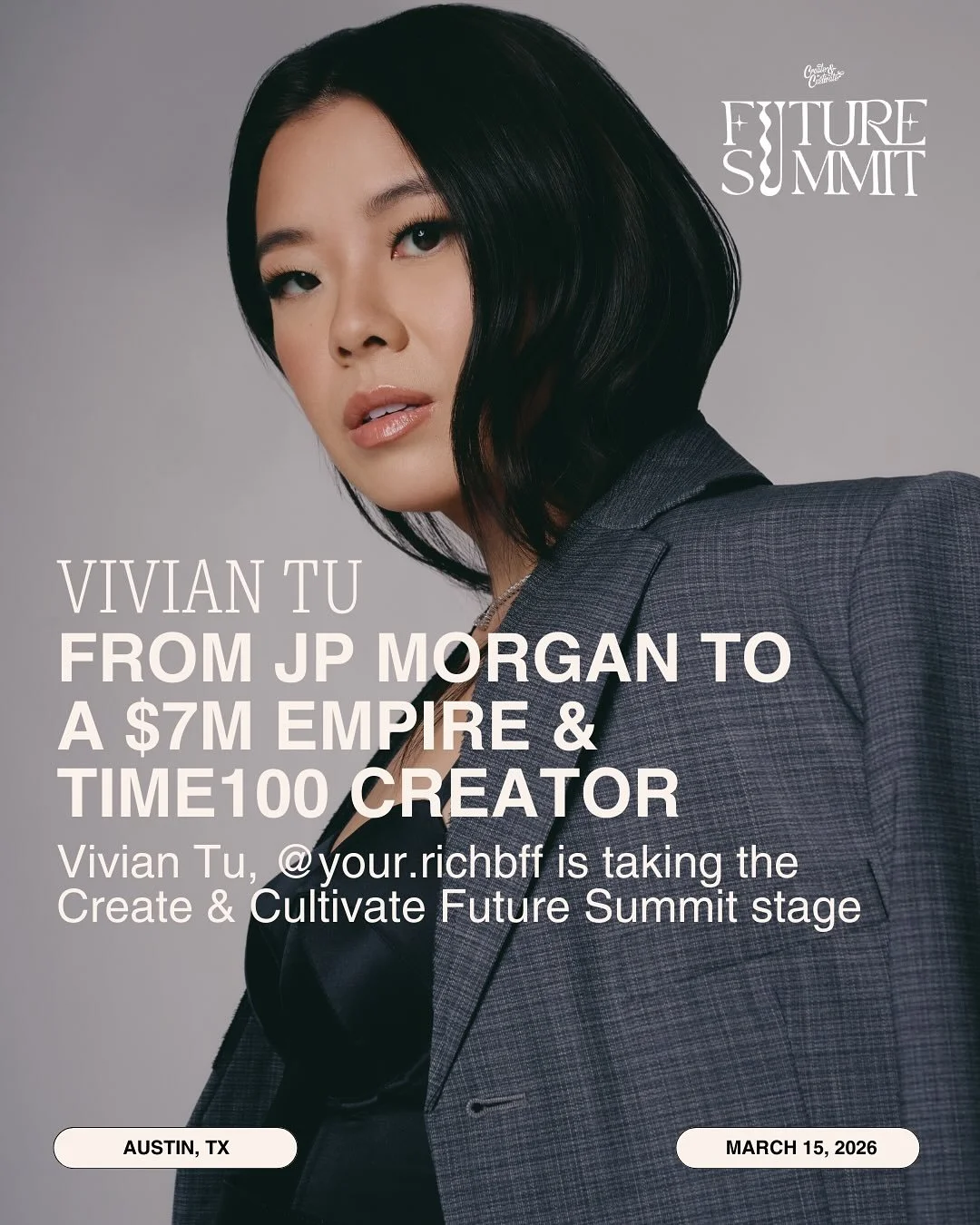 It&rsquo;s one thing to make noise; it&rsquo;s another thing to engineer a $7M empire that fundamentally breaks the rules of an established industry. 💸⁠
⁠
That&rsquo;s the Vivian Tu (@your.richbff ) story.⁠
⁠
We are SO excited that Vivian is taking 
