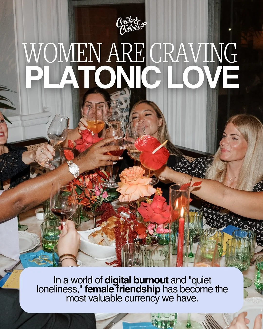 In 2026, we&rsquo;re finally acknowledging that your inner circle is your most important piece of infrastructure. 🥂⁠
⁠
We&rsquo;ve spent decades looking for &ldquo;The One,&rdquo; only to realize that we actually need &ldquo;The Many.&rdquo; From th