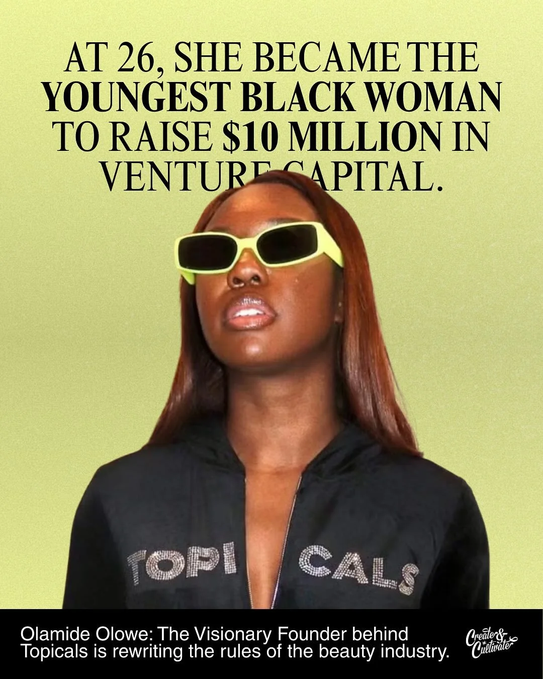 @olamideaolowe didn&rsquo;t just create a skincare brand, she made people feel seen.⁠
⁠
She clocked what the industry has avoided for way too long: skincare education and product development haven&rsquo;t been built with melanin-rich skin in mind. Wh