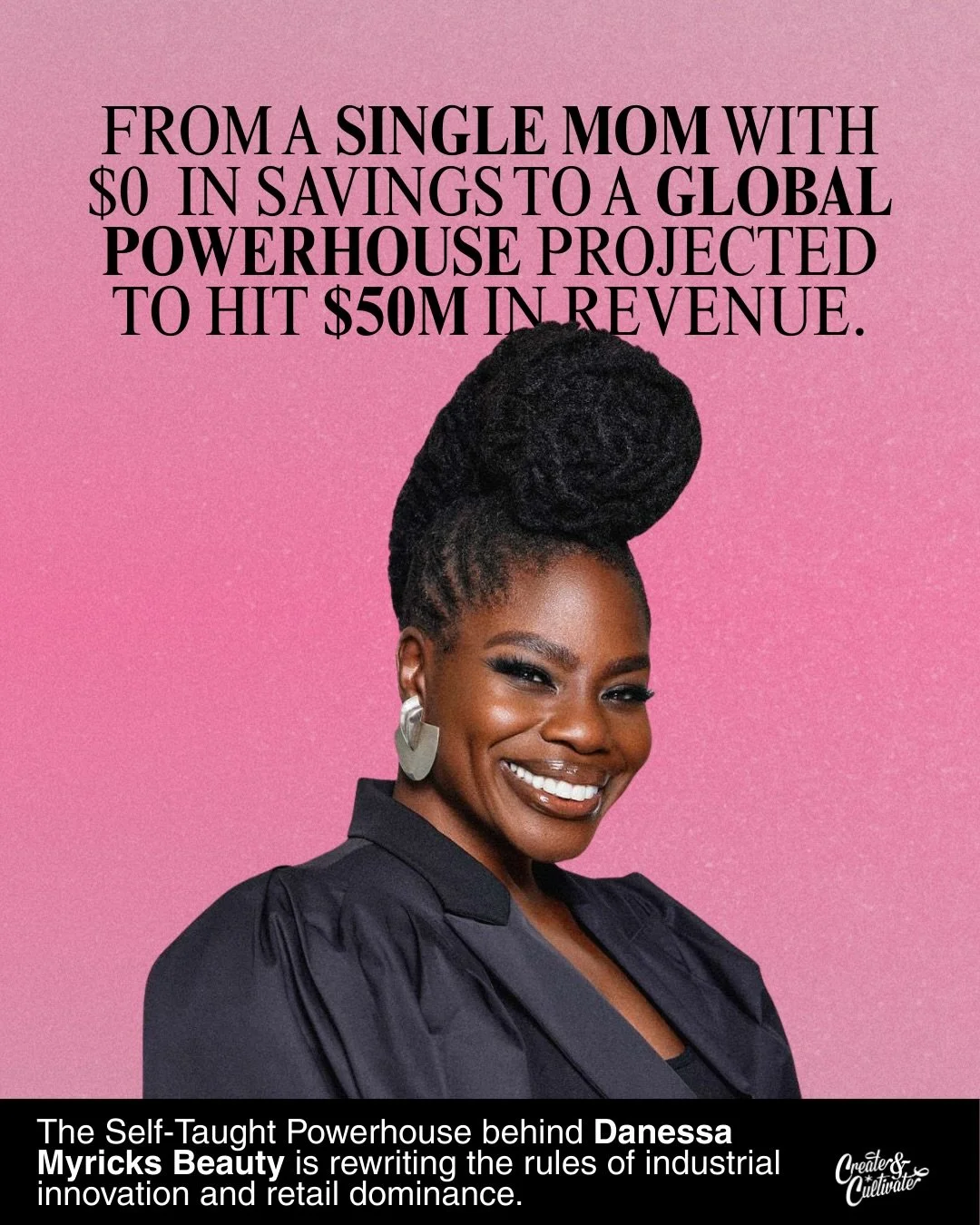 @danessa_myricks didn&rsquo;t build a beauty brand by playing it safe, she built it by solving what the industry kept ignoring.⁠
⁠
What started as pure artistry and hustle turned into a global business because she understood something most people mis