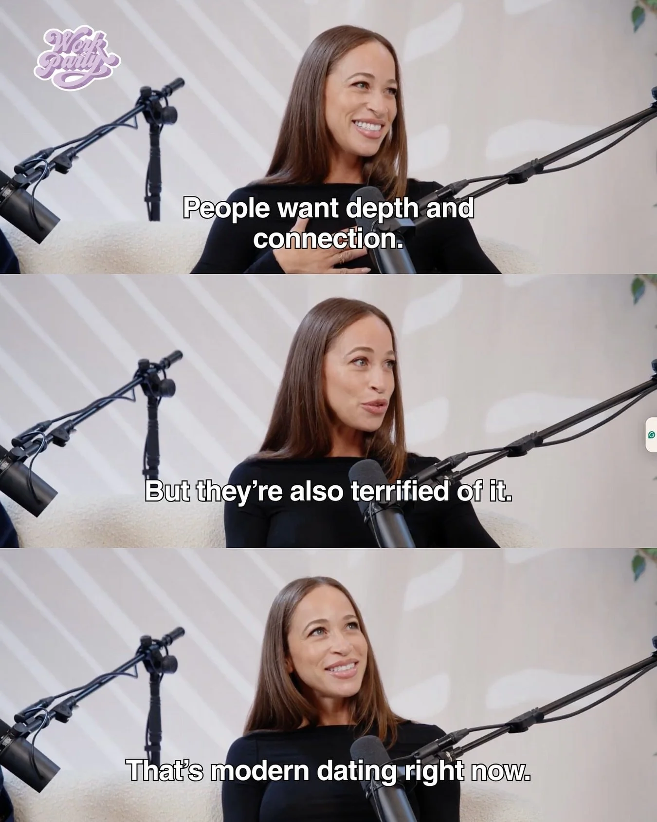 Is your Wednesday missing something? Same.⁠
⁠
@workparty is on a little break, but don&rsquo;t worry&hellip; we&rsquo;ll be back sooner than you think 😉⁠
⁠
In the meantime, revisit our conversation with @katiedalisa where we unpack why successful wo